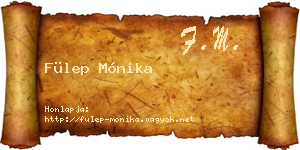 Fülep Mónika névjegykártya