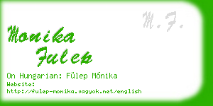 monika fulep business card